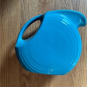 Fiestaware Turquoise Disc Pitcher
